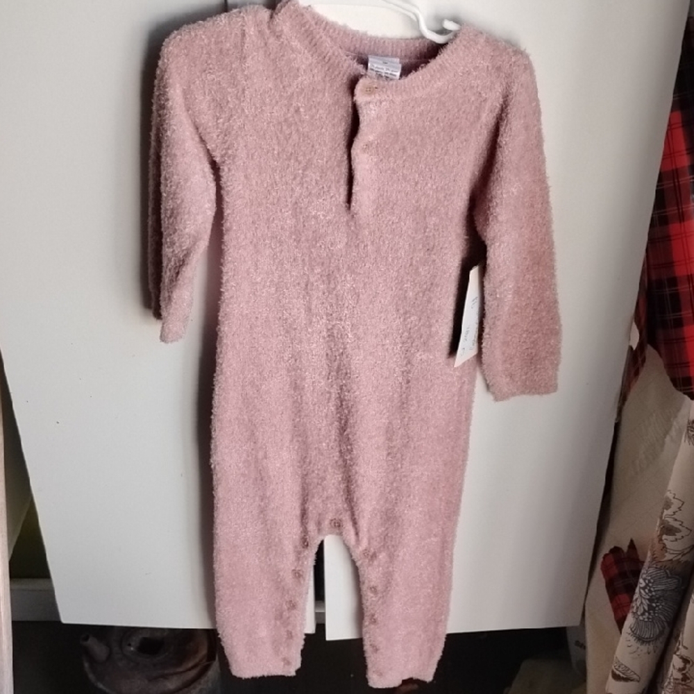 Pink Cozy Footies One Piece